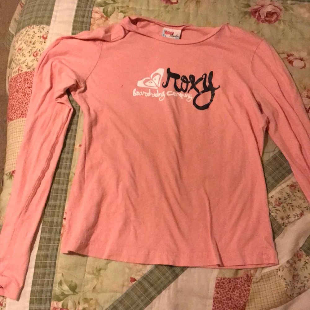 Ricky paradise foxy graphic tee pink long sleeve